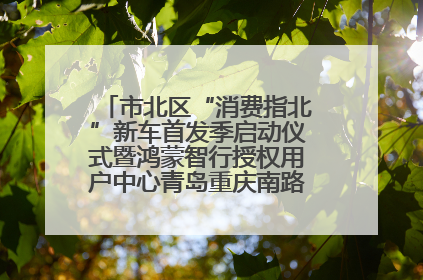 市北区“消费指北”新车首发季启动仪式暨鸿蒙智行授权用户中心青岛重庆南路开业盛典成功举办
