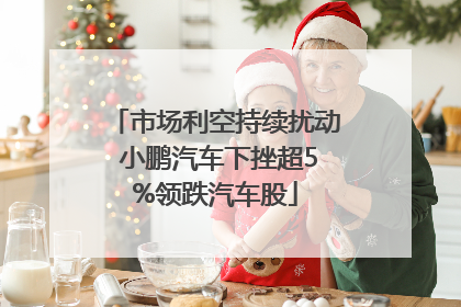 市场利空持续扰动 小鹏汽车下挫超5%领跌汽车股