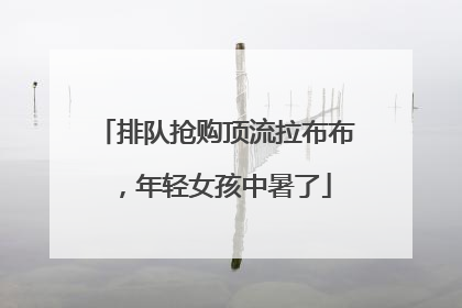 排队抢购顶流拉布布，年轻女孩中暑了