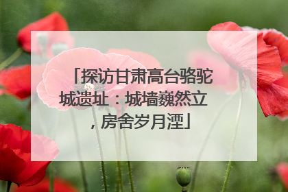 探访甘肃高台骆驼城遗址：城墙巍然立，房舍岁月湮