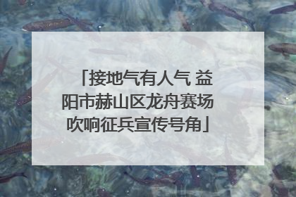 接地气有人气 益阳市赫山区龙舟赛场吹响征兵宣传号角