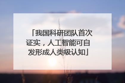 我国科研团队首次证实，人工智能可自发形成人类级认知