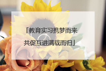 教育实习携梦而来 共促互进满载而归
