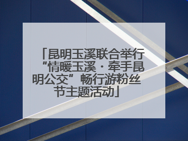 昆明玉溪联合举行“情暖玉溪・牵手昆明公交”畅行游粉丝节主题活动