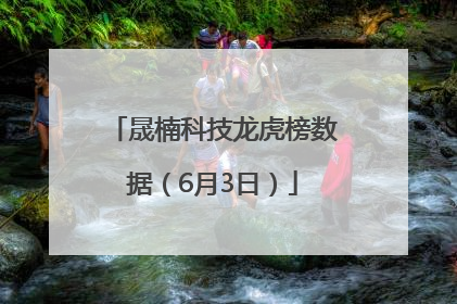 晟楠科技龙虎榜数据（6月3日）