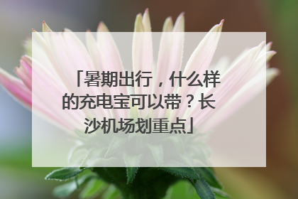 暑期出行，什么样的充电宝可以带？长沙机场划重点