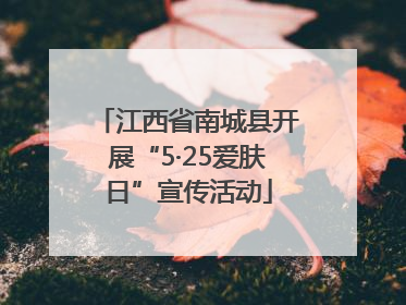 江西省南城县开展“5·25爱肤日”宣传活动