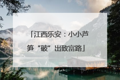 江西乐安：小小芦笋“破”出致富路