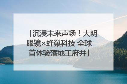 沉浸未来声场！大明眼镜×蜂巢科技 全球首体验落地王府井