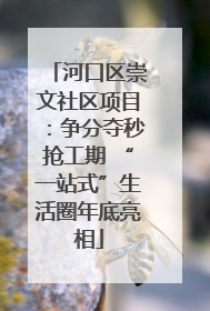 河口区崇文社区项目：争分夺秒抢工期 “一站式”生活圈年底亮相