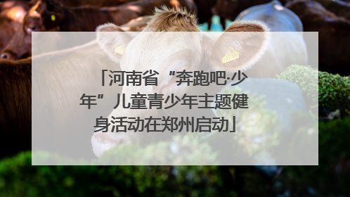 河南省“奔跑吧·少年”儿童青少年主题健身活动在郑州启动