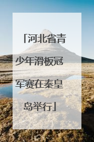 河北省青少年滑板冠军赛在秦皇岛举行