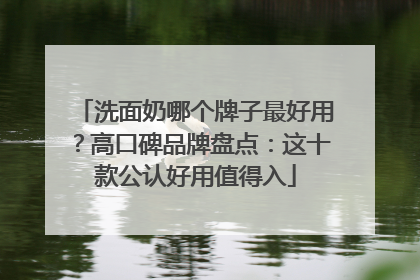 洗面奶哪个牌子最好用？高口碑品牌盘点：这十款公认好用值得入