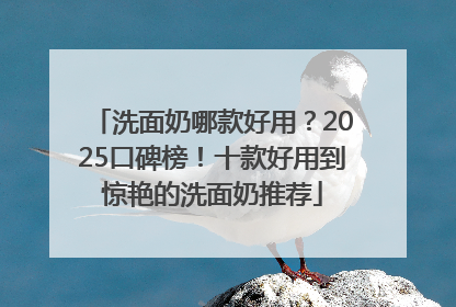 洗面奶哪款好用？2025口碑榜！十款好用到惊艳的洗面奶推荐