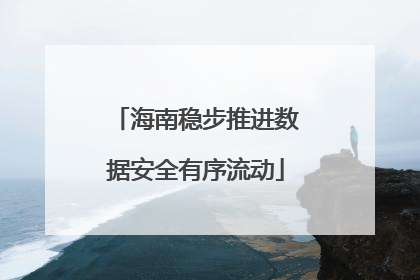 海南稳步推进数据安全有序流动