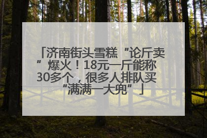 济南街头雪糕“论斤卖”爆火！18元一斤能称30多个，很多人排队买“满满一大兜”