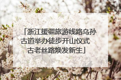 浙江援疆旅游线路乌孙古道举办徒步开山仪式 古老丝路焕发新生