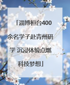 淄博桓台400余名学子赴青州研学 沉浸体验点燃科技梦想