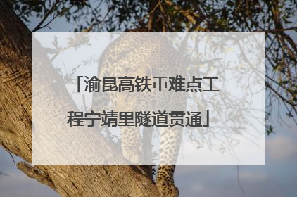 渝昆高铁重难点工程宁靖里隧道贯通