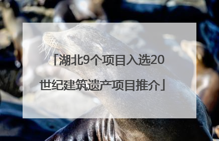 湖北9个项目入选20世纪建筑遗产项目推介