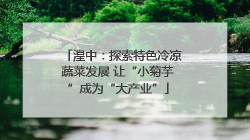 湟中：探索特色冷凉蔬菜发展 让“小菊芋”成为“大产业”