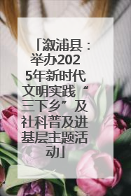 溆浦县：举办2025年新时代文明实践“三下乡”及社科普及进基层主题活动