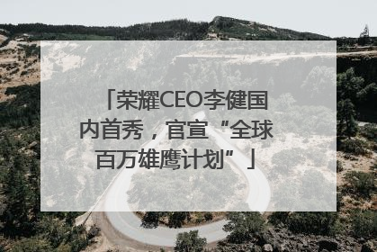 荣耀CEO李健国内首秀，官宣“全球百万雄鹰计划”