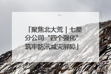 聚焦北大荒｜七星分公司“四个强化”筑牢防汛减灾屏障