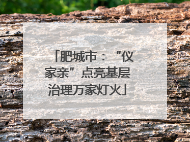 肥城市：“仪家亲”点亮基层治理万家灯火
