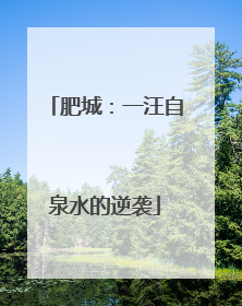 肥城：一汪自泉水的逆袭