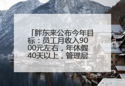 胖东来公布今年目标：员工月收入9000元左右，年休假40天以上，管理层人均分配70万元