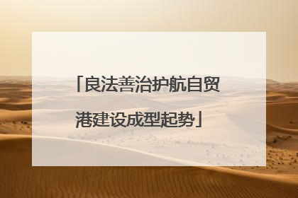 良法善治护航自贸港建设成型起势