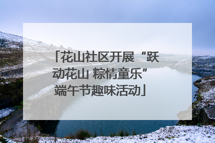 花山社区开展“跃动花山 粽情童乐”端午节趣味活动