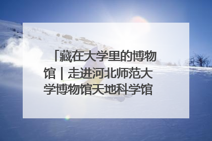 藏在大学里的博物馆｜走进河北师范大学博物馆天地科学馆：在校园里赴一场“宇宙之约”