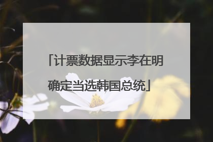 计票数据显示李在明确定当选韩国总统