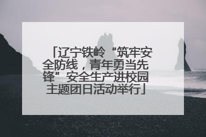 辽宁铁岭“筑牢安全防线，青年勇当先锋”安全生产进校园主题团日活动举行
