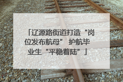 辽源路街道打造“岗位发布航母” 护航毕业生“平稳着陆”