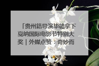 贵州籍导演毕赣拿下戛纳国际电影节特别大奖｜外媒点赞：奇妙而广阔的纯粹电影梦