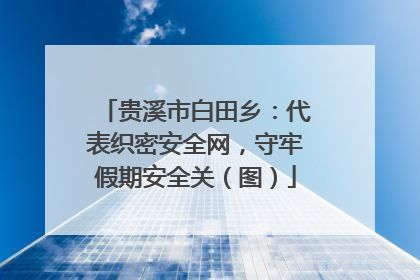 贵溪市白田乡：代表织密安全网，守牢假期安全关（图）