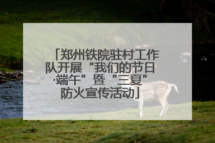 郑州铁院驻村工作队开展“我们的节日·端午”暨“三夏”防火宣传活动