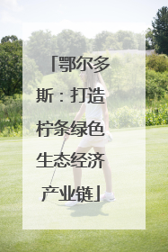 鄂尔多斯：打造柠条绿色生态经济产业链
