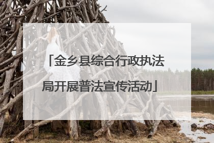 金乡县综合行政执法局开展普法宣传活动