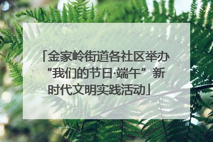 金家岭街道各社区举办“我们的节日·端午”新时代文明实践活动