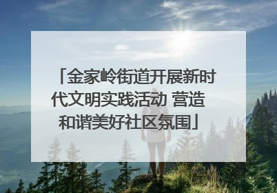 金家岭街道开展新时代文明实践活动 营造和谐美好社区氛围