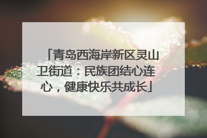 青岛西海岸新区灵山卫街道：民族团结心连心，健康快乐共成长