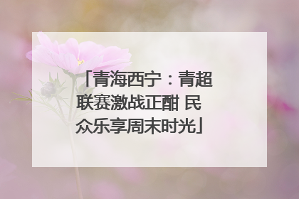 青海西宁：青超联赛激战正酣 民众乐享周末时光