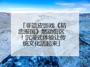 非遗皮影戏《精忠报国》燃动街区！沉浸式体验让传统文化活起来