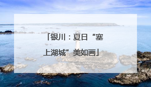银川：夏日“塞上湖城”美如画