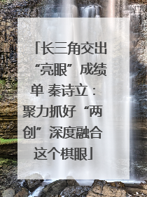 长三角交出“亮眼”成绩单 秦诗立：聚力抓好“两创”深度融合这个棋眼