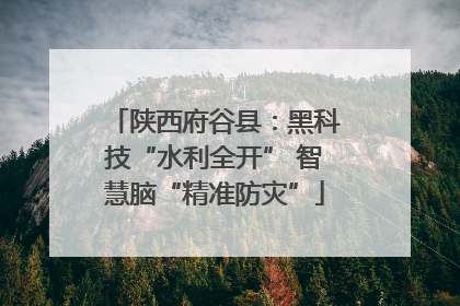 陕西府谷县：黑科技“水利全开” 智慧脑“精准防灾”